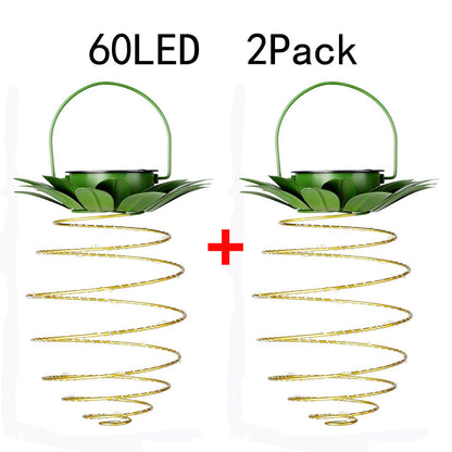 Garduru Ananas-Laterne | LED Solar Gartenlampe | Kupferdraht | Outdoor Wasserdicht | Hängende Deko-Leuchten
