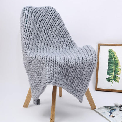 Handgemachte Dicke Strickdecke