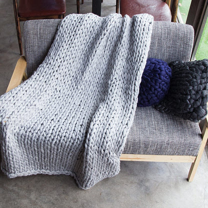 Handgemachte Dicke Strickdecke