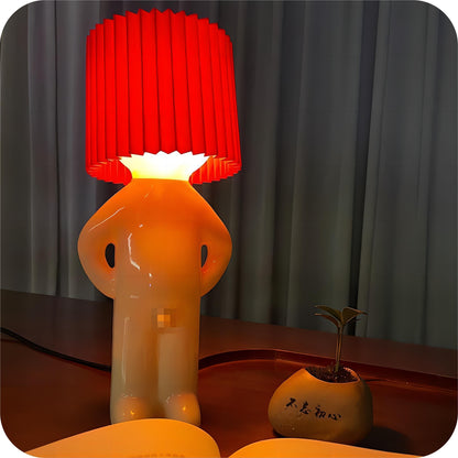 Verspielte kabellose Tischlampe mit einzigartigem Design – Tragbare wiederaufladbare LED-Lampe für fröhliche Innenräume