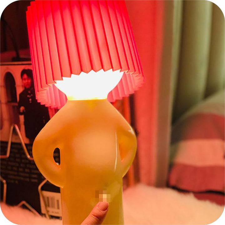 Verspielte kabellose Tischlampe mit einzigartigem Design – Tragbare wiederaufladbare LED-Lampe für fröhliche Innenräume