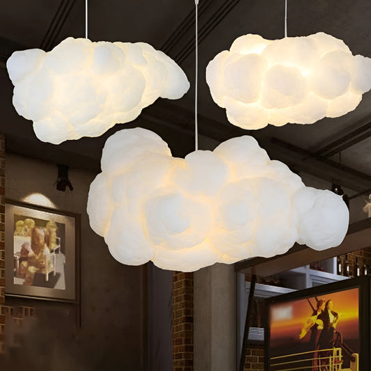 Wolken Hängeleuchte – Modernes Design in Weiß – Dimmbar & Energiesparend