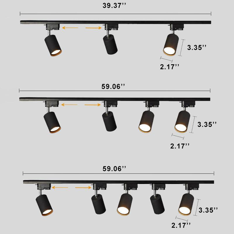 Garduru Moderne LED Rohrbeleuchtung | 3/4/5-flammig | Tubus-Design | Flush Mount Deckenleuchte