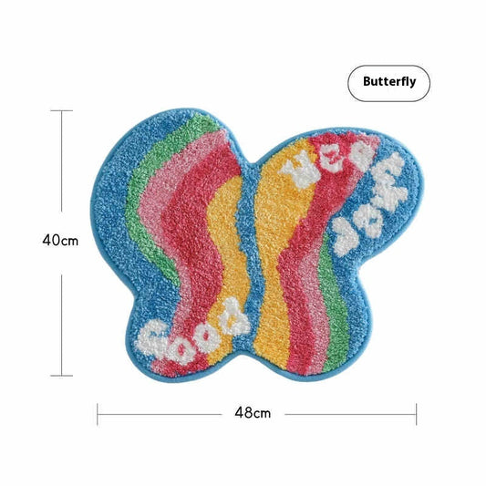 Regenbogen Schmetterling Plüsch Türkissen