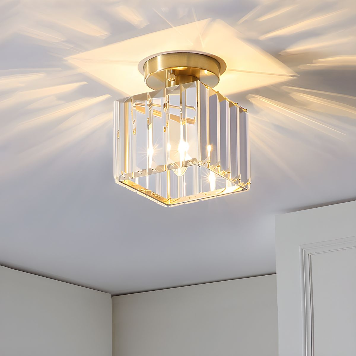 Glas Flush Deckenleuchte für Flur