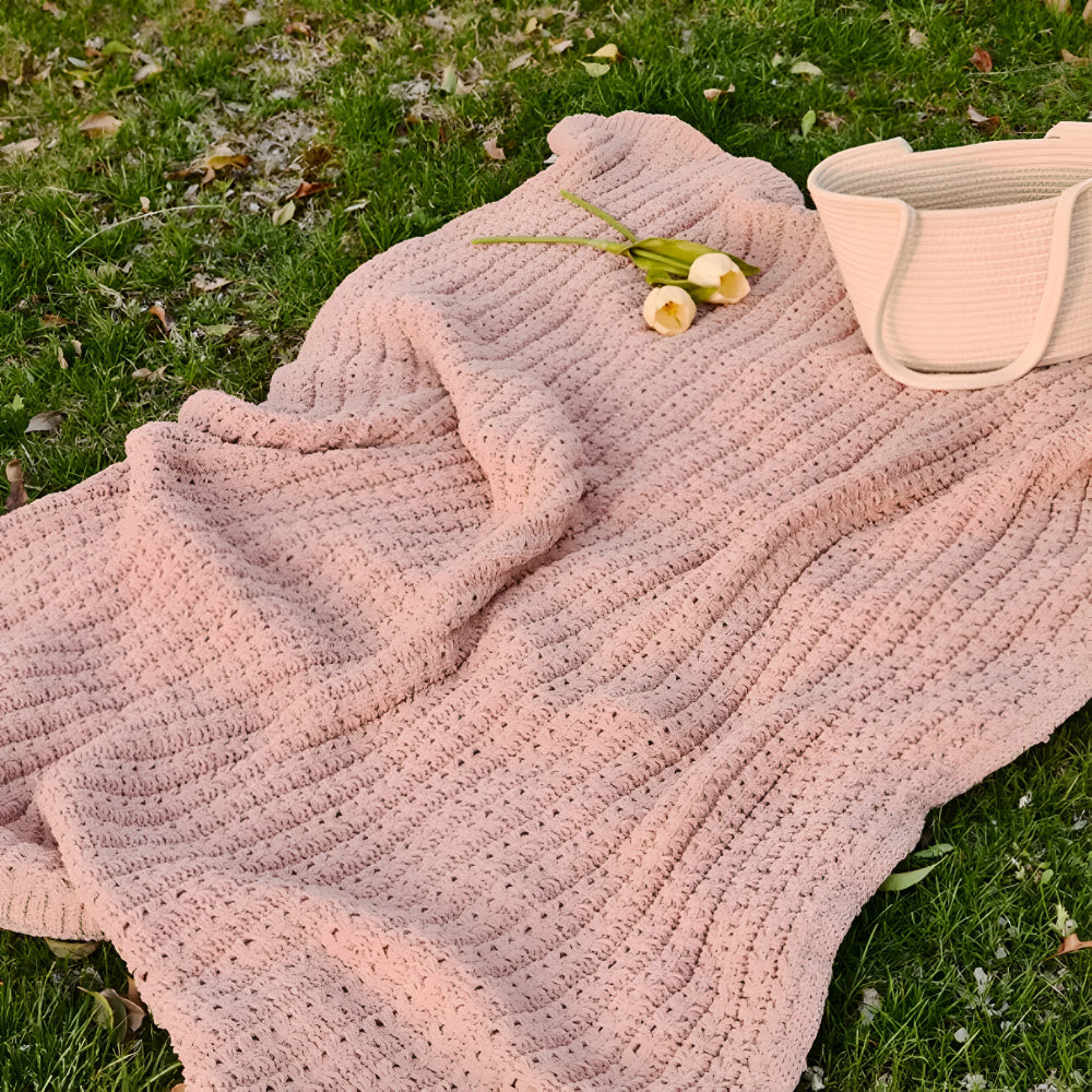 Vintage Chunky Strickdecke