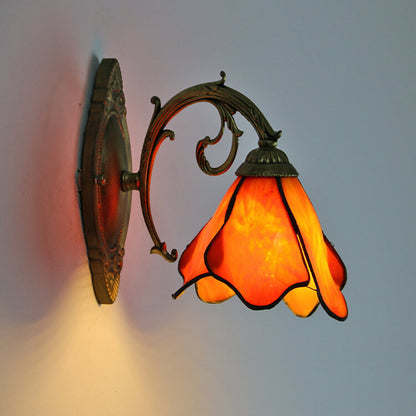 Garduru Vintage Glas Wandlampe | Buntglas | Einzigartiges Design | Beleuchtung für Zuhause