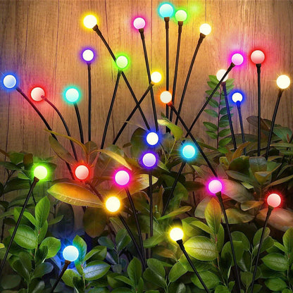 LED Solar Gartenlicht mit flexiblen Lichtkugeln – Wasserdichtes Deko-Licht für Beete und Wege