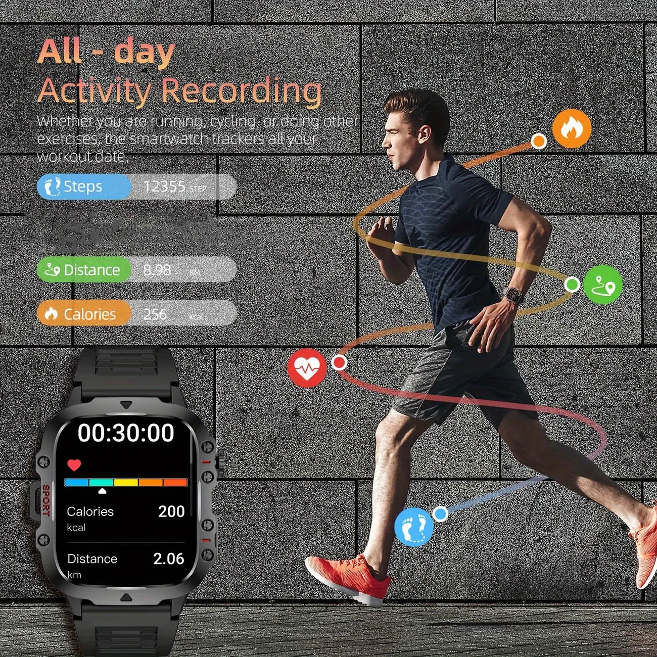 Smartwatch mit Glukose- und Fitness-Tracking