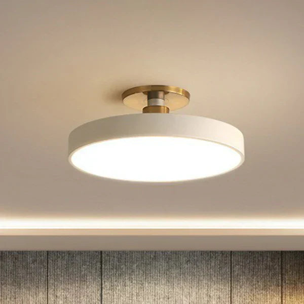 Garduru Flush Mount Light Skandinavischer Stil Acryl Schlafzimmer LED Semi Coil Deckenleuchte