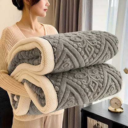 Samt Mandala Sherpa Decke