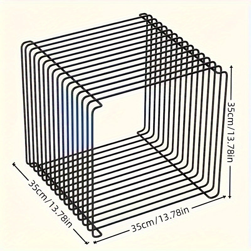 GeoShelf - Minimalistische geometrische Metall Bücherregal und Beistelltisch für verschiedene Raumtypen