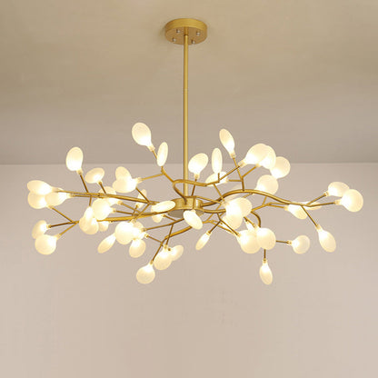 Chandelier LED Design Libelle – Moderne Acrylleuchte mit Glühwürmchenblättereffekt