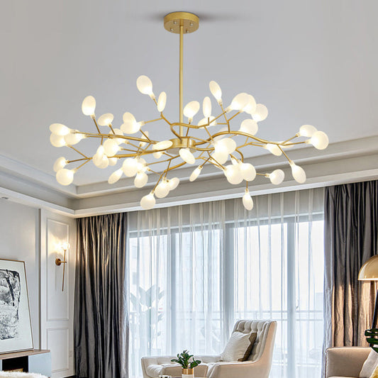 Chandelier LED Design Libelle – Moderne Acrylleuchte mit Glühwürmchenblättereffekt