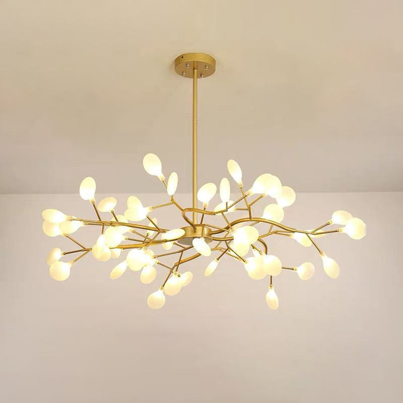 Chandelier LED Design Libelle – Moderne Acrylleuchte mit Glühwürmchenblättereffekt