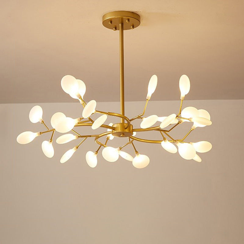 Chandelier LED Design Libelle – Moderne Acrylleuchte mit Glühwürmchenblättereffekt