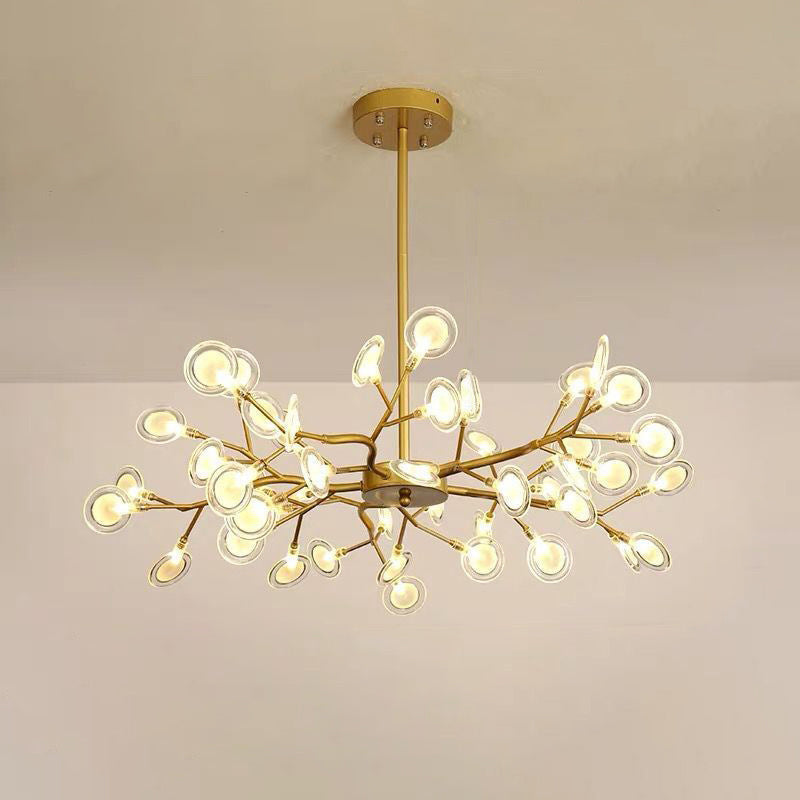 Chandelier LED Design Libelle – Moderne Acrylleuchte mit Glühwürmchenblättereffekt