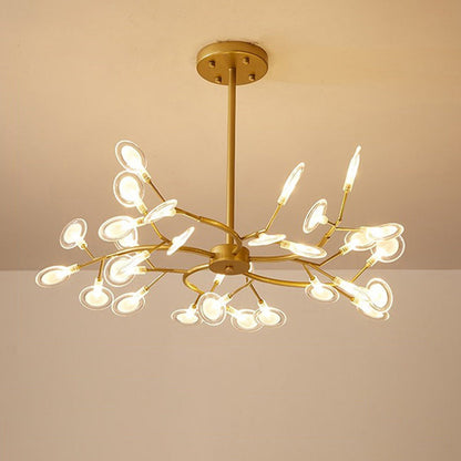 Chandelier LED Design Libelle – Moderne Acrylleuchte mit Glühwürmchenblättereffekt