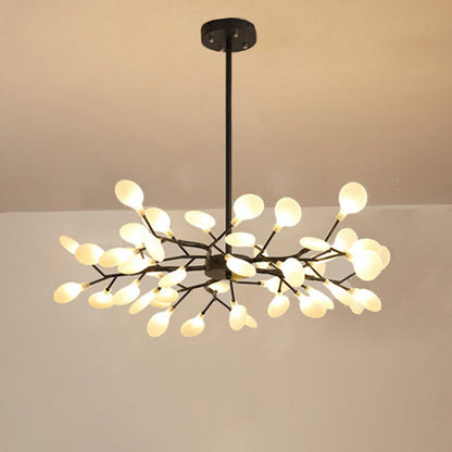 Chandelier LED Design Libelle – Moderne Acrylleuchte mit Glühwürmchenblättereffekt