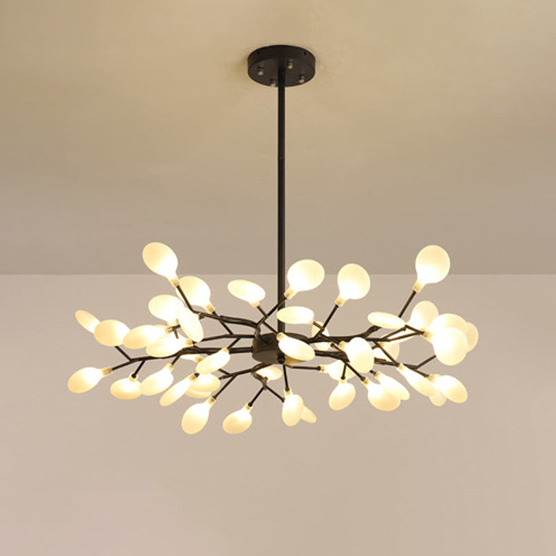Chandelier LED Design Libelle – Moderne Acrylleuchte mit Glühwürmchenblättereffekt