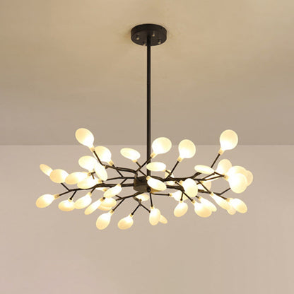 Chandelier LED Design Libelle – Moderne Acrylleuchte mit Glühwürmchenblättereffekt