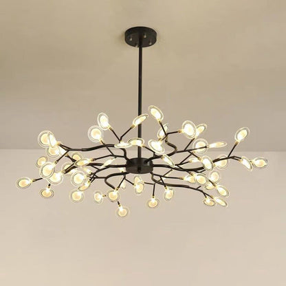 Chandelier LED Design Libelle – Moderne Acrylleuchte mit Glühwürmchenblättereffekt