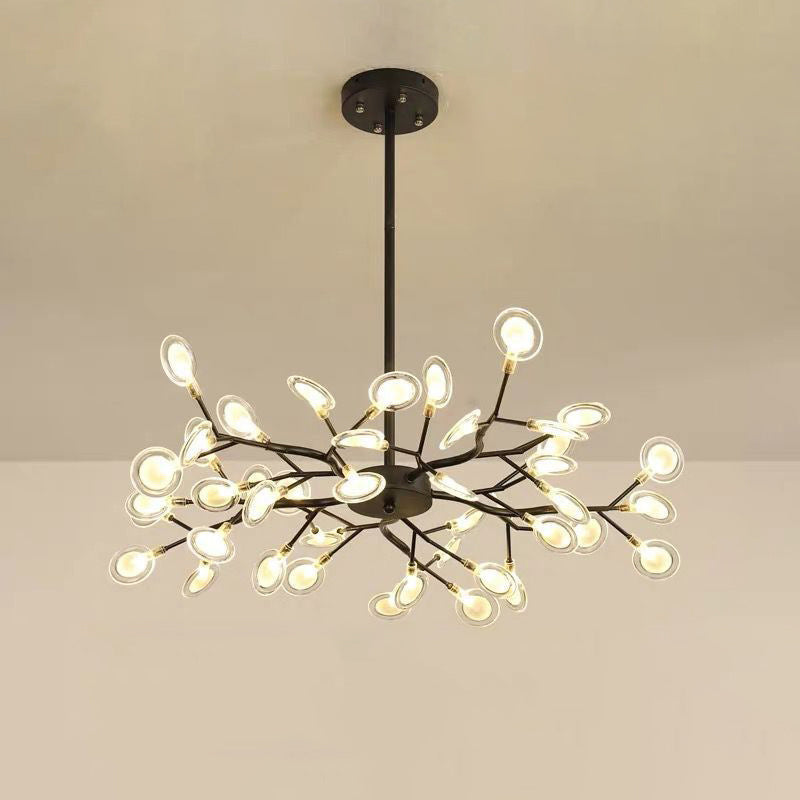 Chandelier LED Design Libelle – Moderne Acrylleuchte mit Glühwürmchenblättereffekt