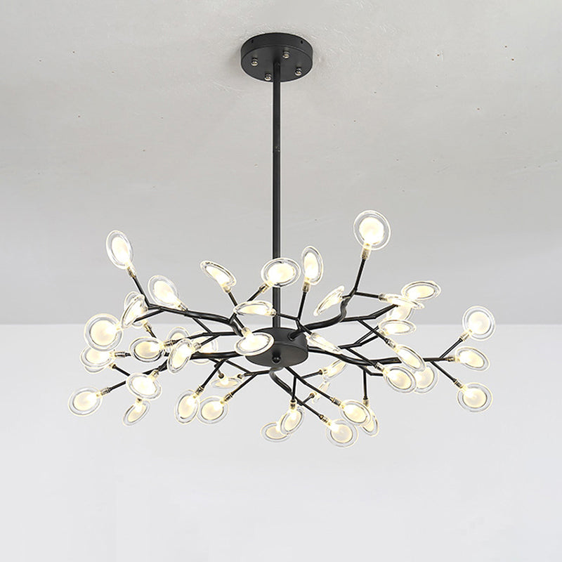 Chandelier LED Design Libelle – Moderne Acrylleuchte mit Glühwürmchenblättereffekt