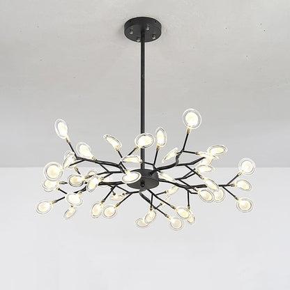 Chandelier LED Design Libelle – Moderne Acrylleuchte mit Glühwürmchenblättereffekt