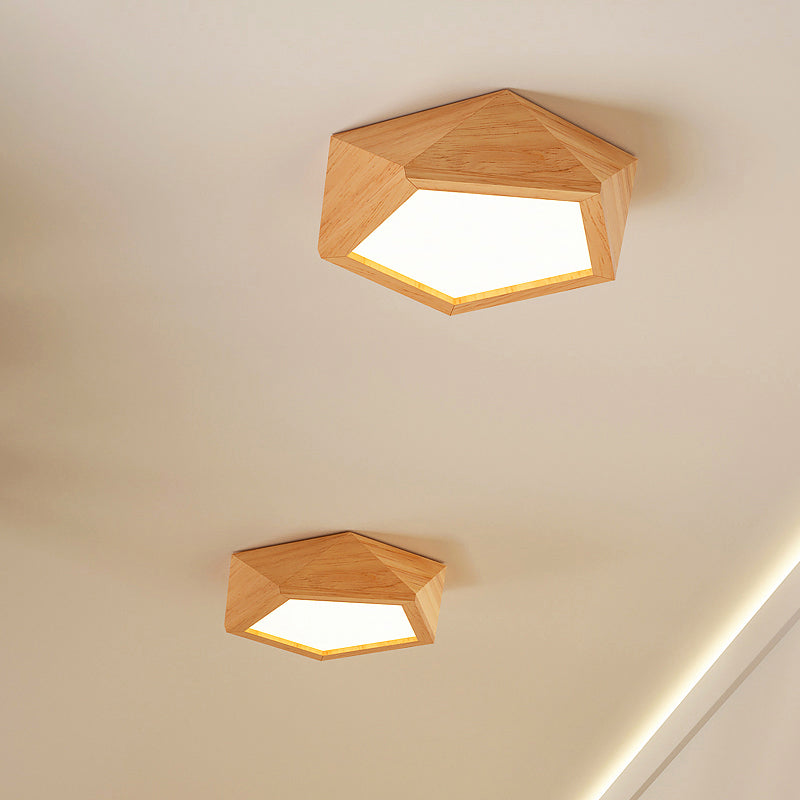 Garduru - Holz Deckenleuchte Semi Flush Mount für Moderne Flure