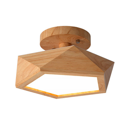 Garduru - Holz Deckenleuchte Semi Flush Mount für Moderne Flure