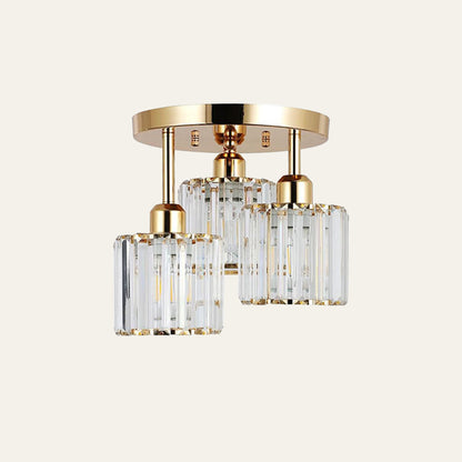 Elegante moderne Kristall Halbhängende Deckenleuchten