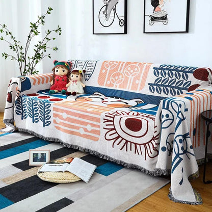 Tassel Tide Wendbare Sofaauflage