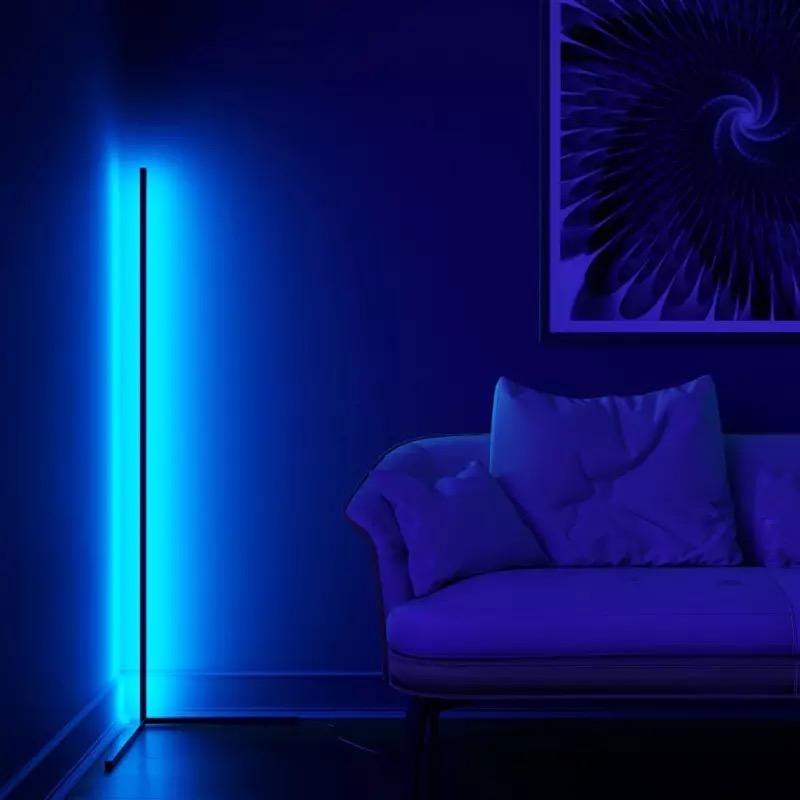 NeoGlow – Futuristische RGB LED Stehlampe mit 16 Millionen Farben, App und Fernbedienung