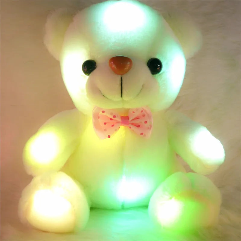 Leuchtender LED Teddy Bär – Farbwechselndes Plüschspielzeug für Schlafenszeitkomfort & Geschenke