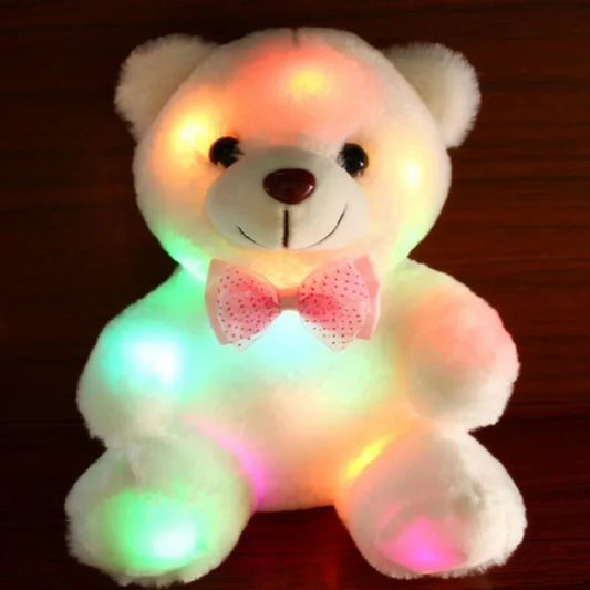 Leuchtender LED Teddy Bär – Farbwechselndes Plüschspielzeug für Schlafenszeitkomfort & Geschenke