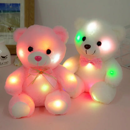 Leuchtender LED Teddy Bär – Farbwechselndes Plüschspielzeug für Schlafenszeitkomfort & Geschenke