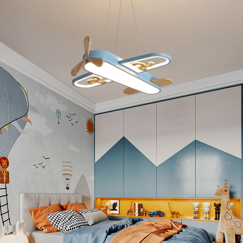 Kinder Deckenleuchte Flugzeugdesign Acryl Pendelleuchte
