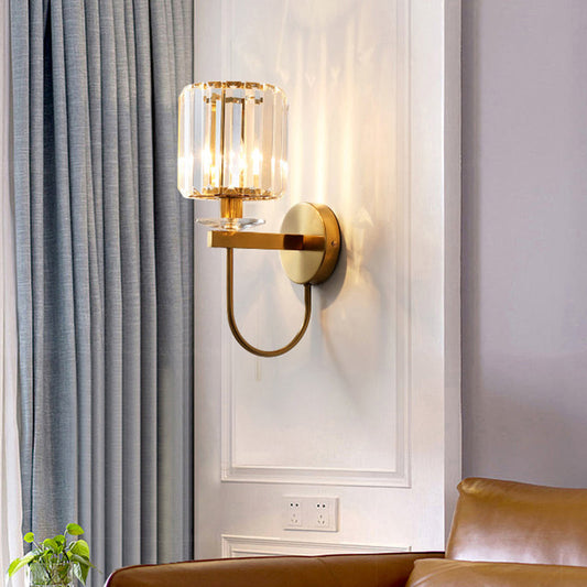 Wandleuchte Gold Kristall Modern Wandlampe