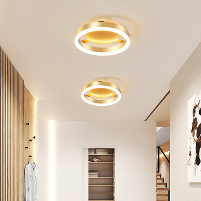 Zeitgenössische Gold-LED-Deckenleuchten