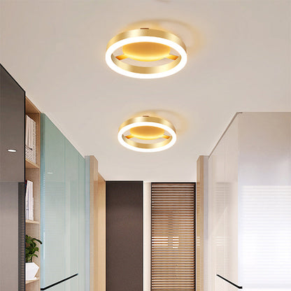 Zeitgenössische Gold-LED-Deckenleuchten