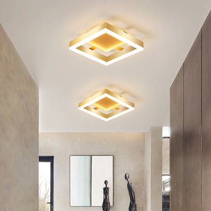 Zeitgenössische Gold-LED-Deckenleuchten