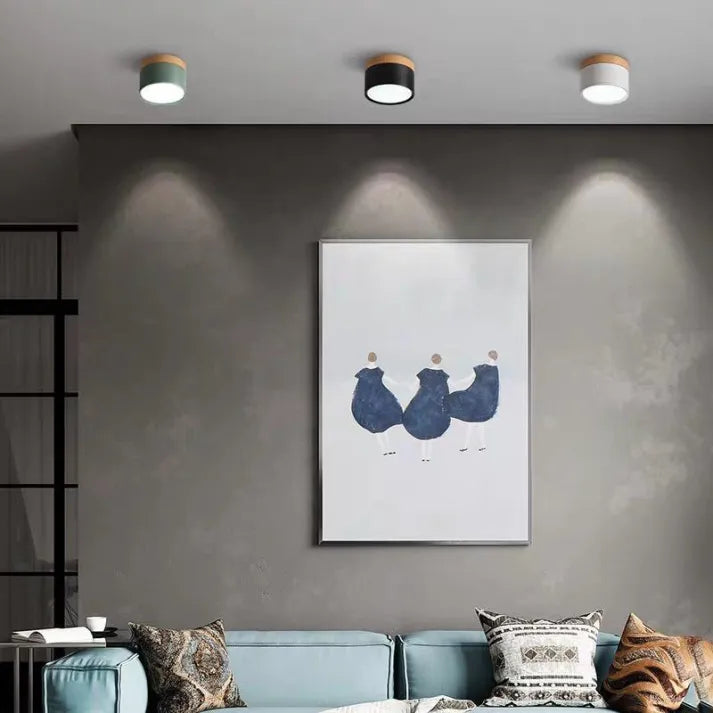Garduru Zylinder LED Deckenleuchte – Minimalistische Einbauleuchte für moderne Flure