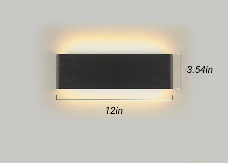 Aluminium Wandleuchte LED Badezimmer Wohnzimmer Wandmontierte Lampe