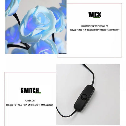 Verzaubern Sie Ihren Raum mit der LED Rosenbaumlampe