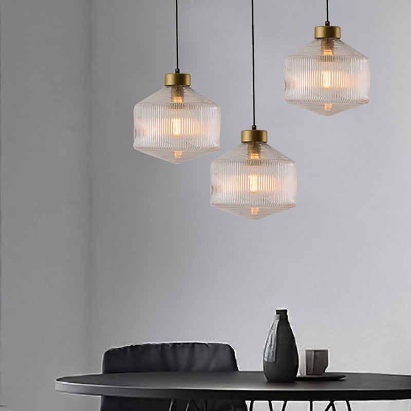 Garduru Trommel Pendelleuchte – Elegante Glas-Hängelampe