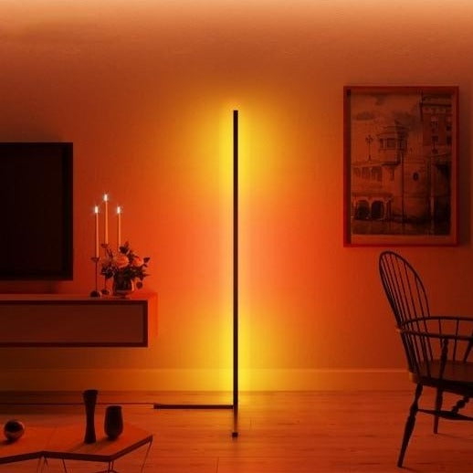 NeoGlow – Futuristische RGB LED Stehlampe mit 16 Millionen Farben, App und Fernbedienung