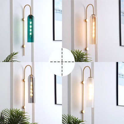 Wandleuchte Modern Glas Metall Wandleuchte