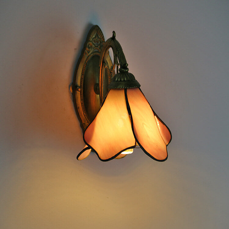 Garduru Vintage Glas Wandlampe | Buntglas | Einzigartiges Design | Beleuchtung für Zuhause