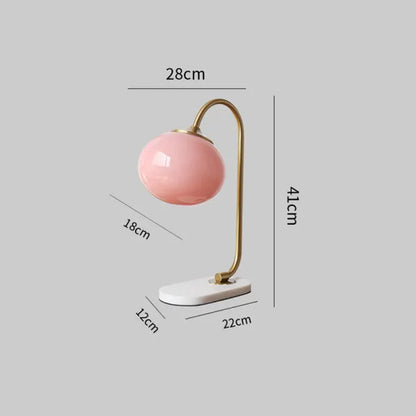 Tischlampe Marshmallow - Modernes Design aus Metall und Glas mit sanfter Beleuchtung